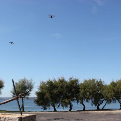 Candice renoir tournage deux drones